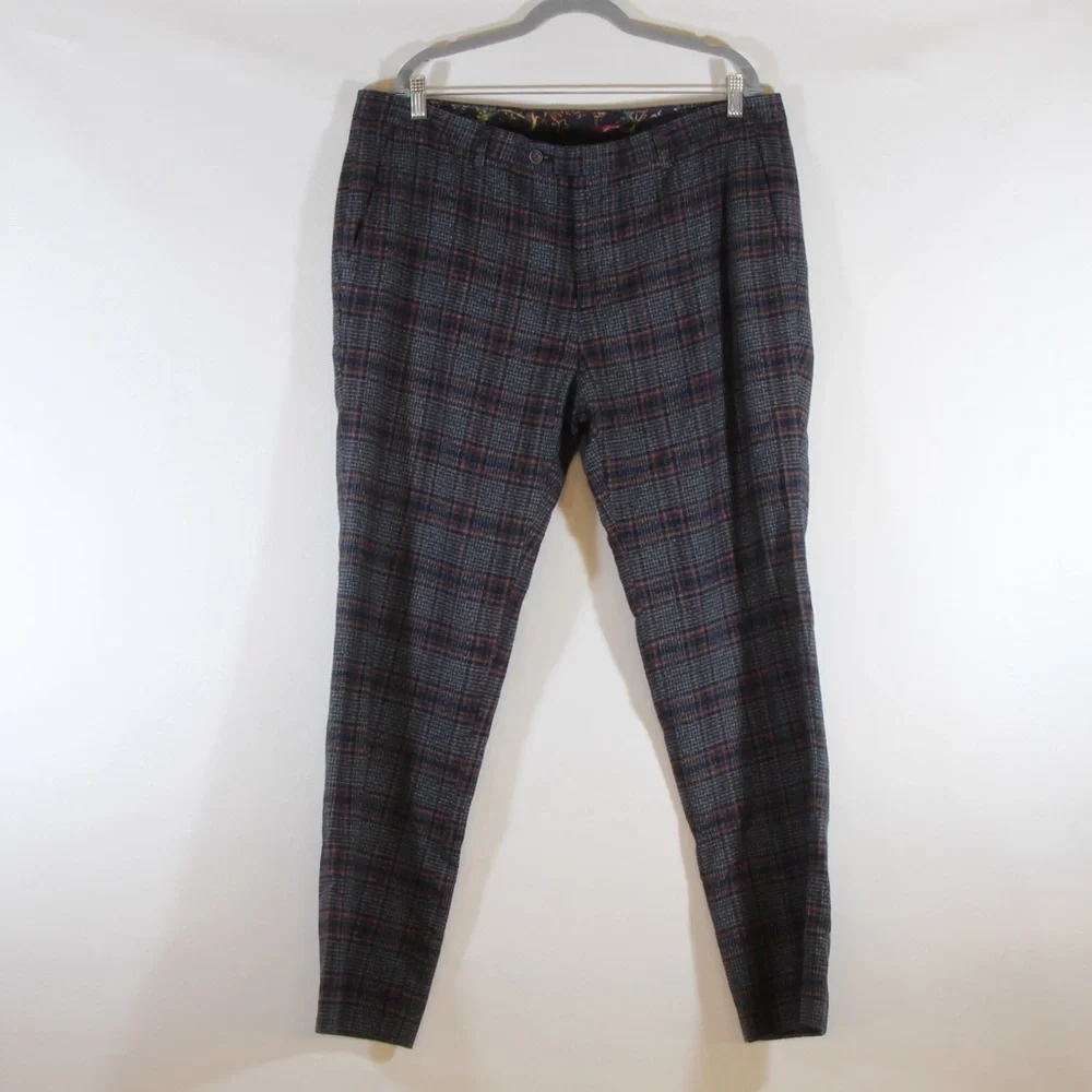 Paisley & Gray Men's Gray Plaid Pants